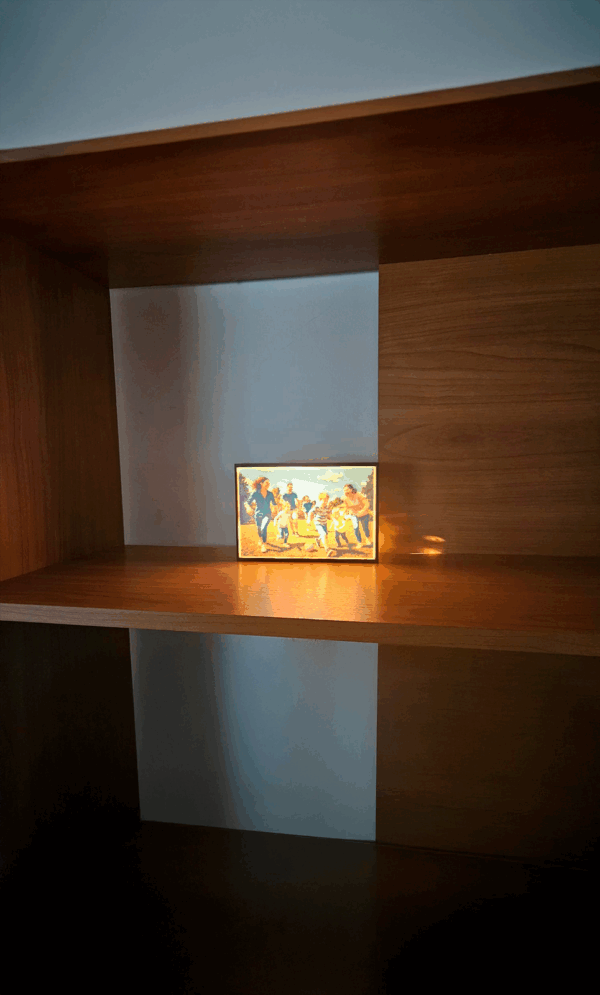 Lithophane valokuvakehys (ei valonlähdettä)